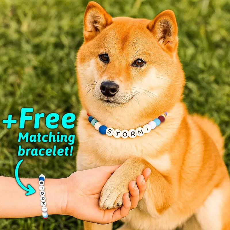 Personalized Pet Name Necklace – Comes with a Free Matching Bracelet