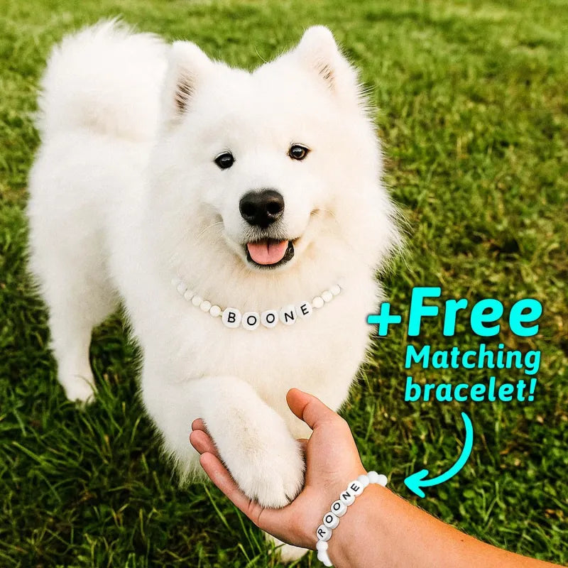 Personalized Pet Name Necklace – Comes with a Free Matching Bracelet
